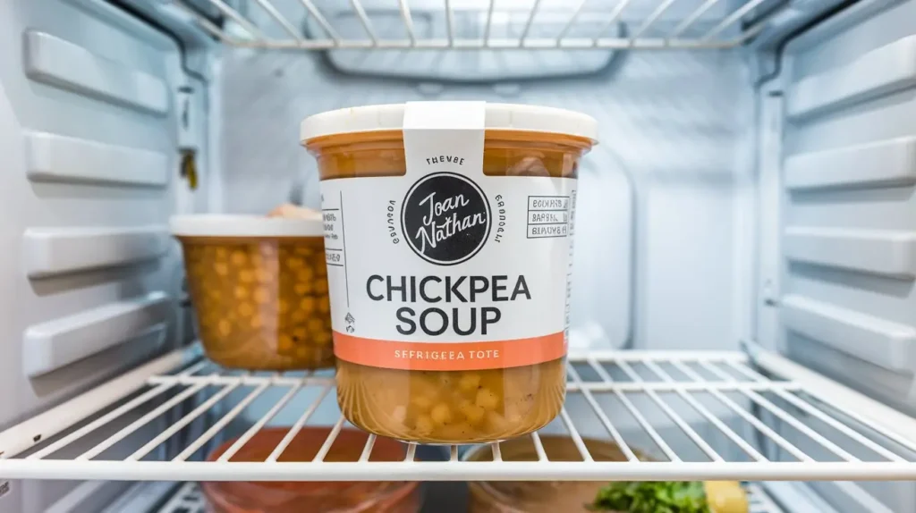 storing chickpea soup