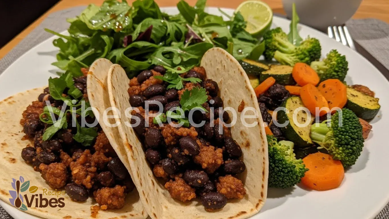 20 Minute Teriyaki Black Bean Tacos