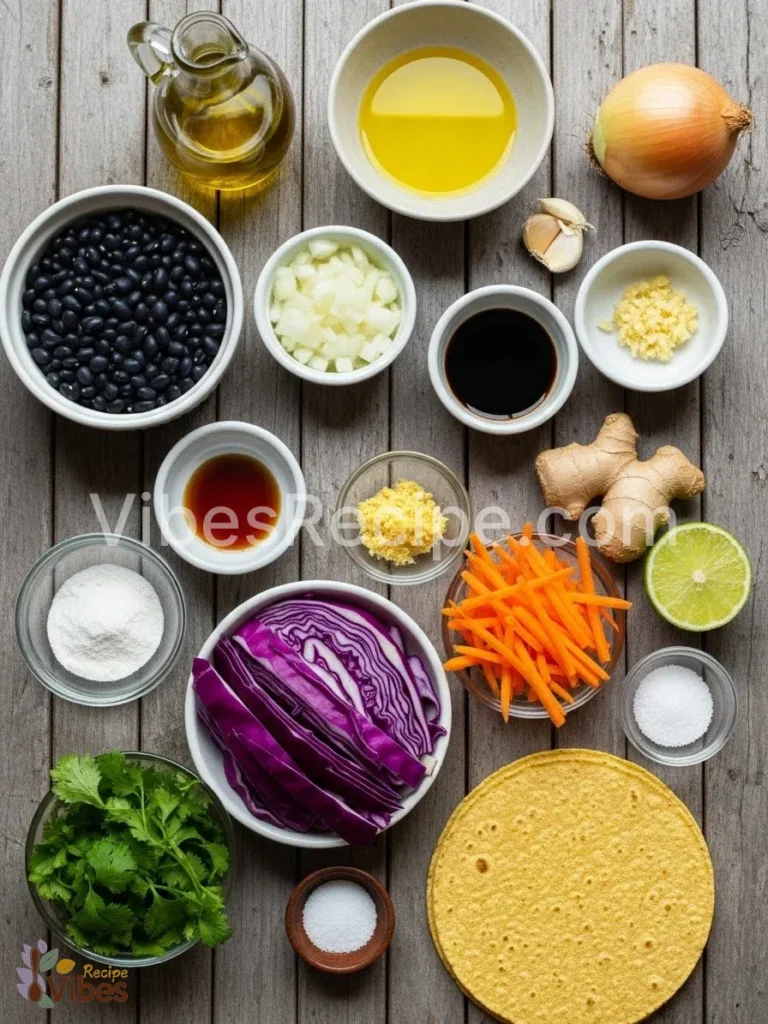 20 Minute Teriyaki Black Bean Tacos