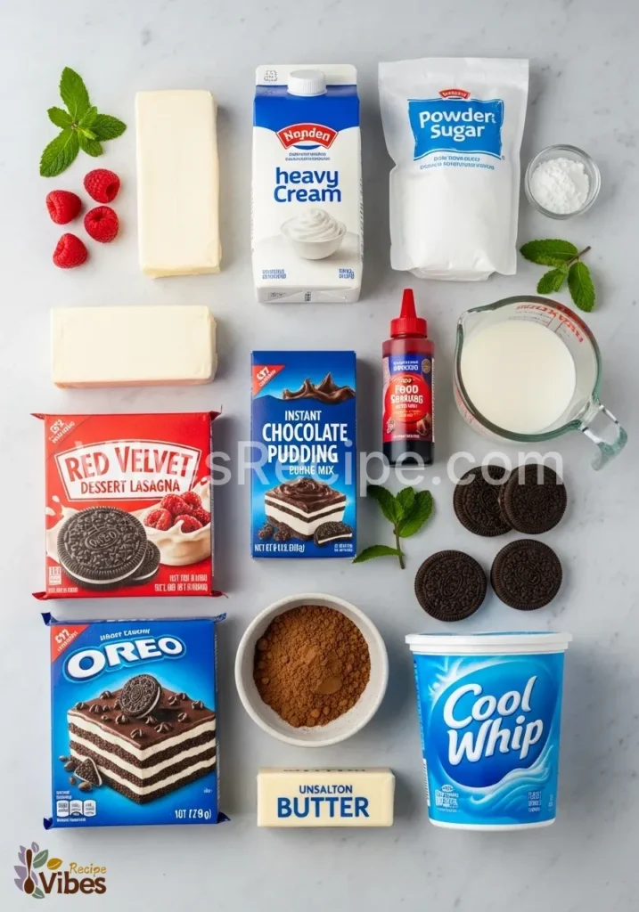 Red Velvet Dessert Lasagna