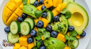 Mango Cucumber Salad with Blueberries and Avocado