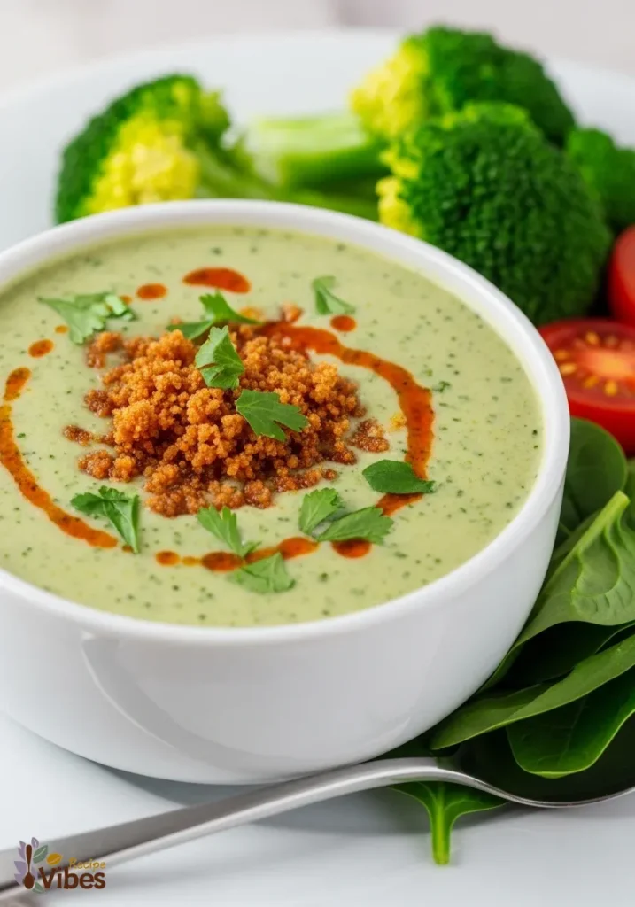 Keto Broccoli Spinach Soup Recipe