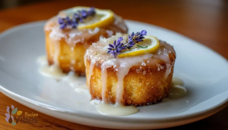 Soft & Zesty Mini Lemon Cakes with a Sweet Lavender Infused Glaze