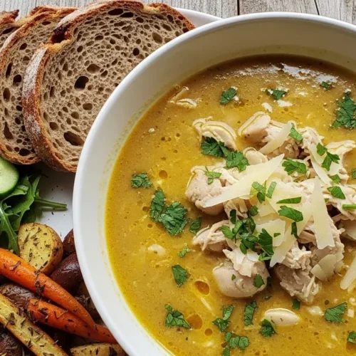 Garlic Parmesan Chicken Soup Recipe