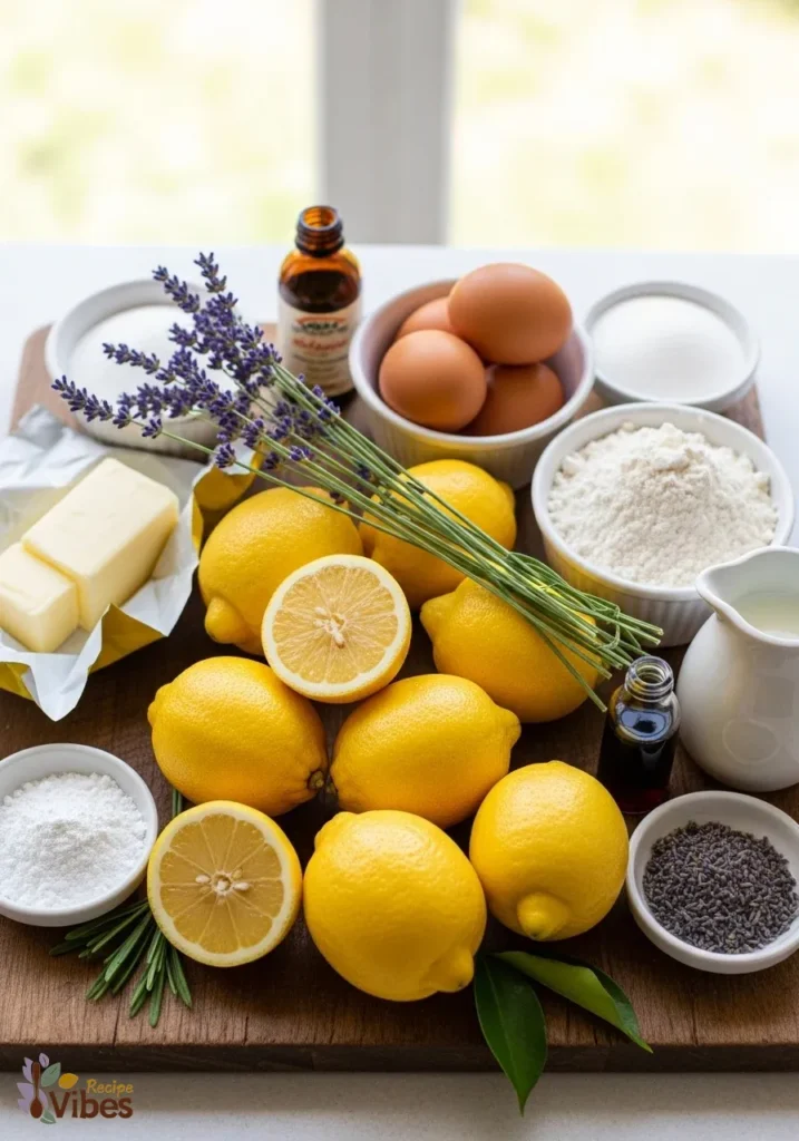 Soft & Zesty Mini Lemon Cakes with a Sweet Lavender Infused Glaze