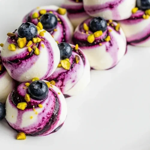 Blueberry Greek Yogurt Bites | Healthy Morning Bites Snack