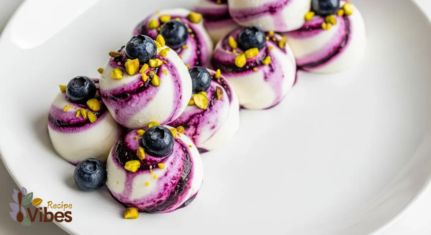 Blueberry Greek Yogurt Bites | Healthy Morning Bites Snack