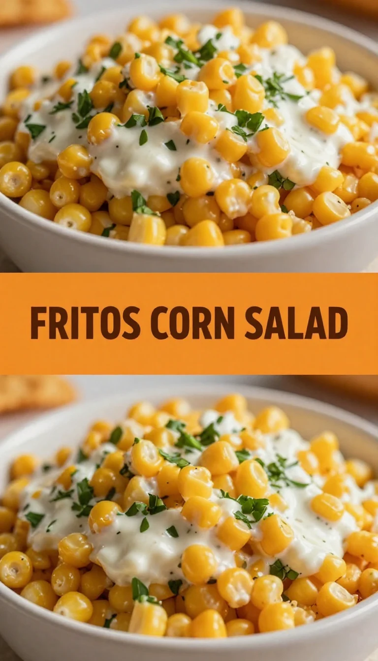 A colorful bowl of Fritos corn salad topped with fresh ingredients