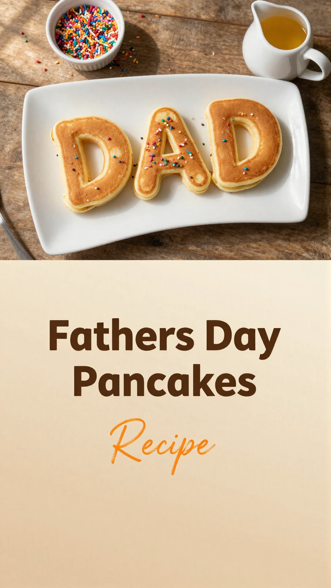 Fluffy pancakes stacked high with fresh berries for Father's Day breakfast