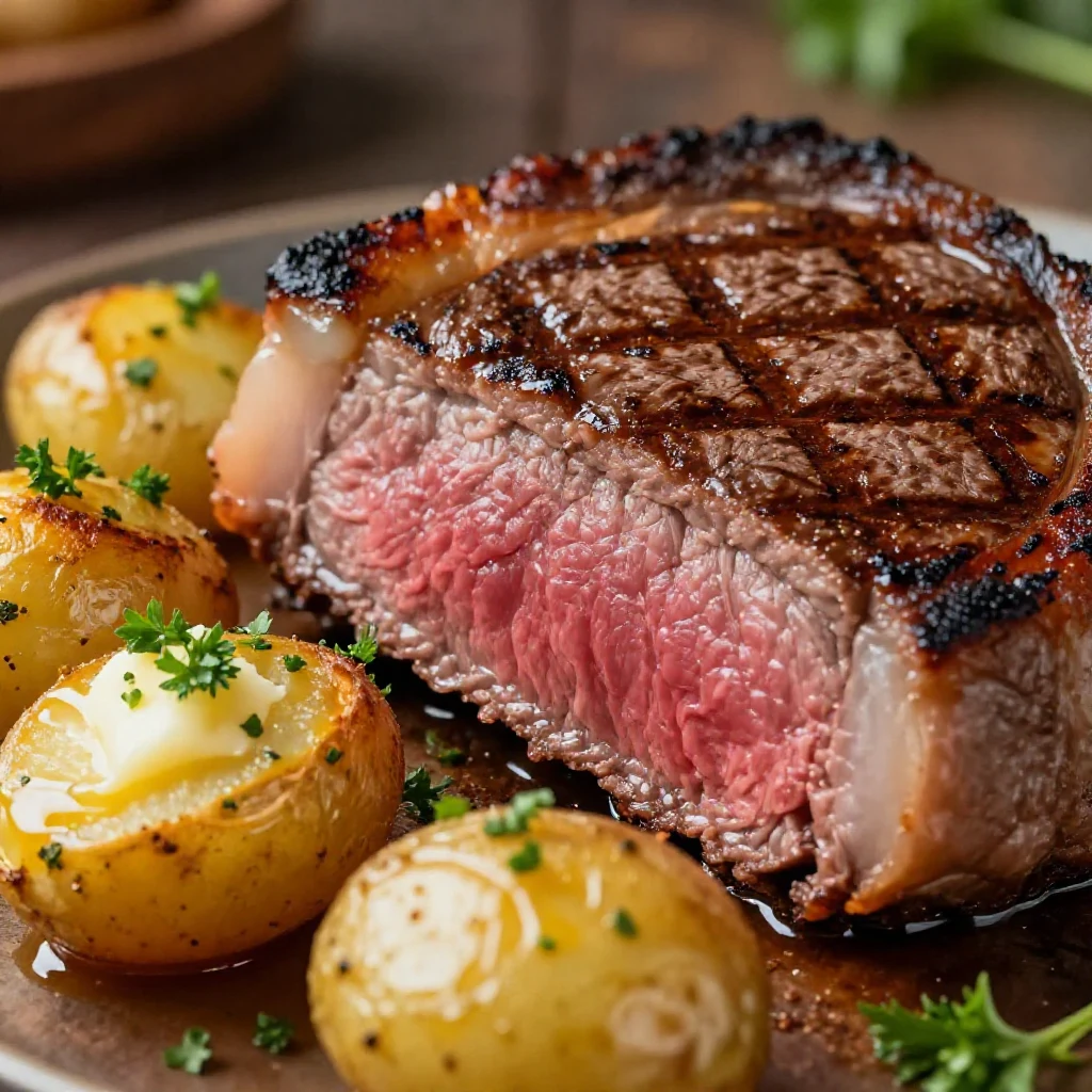 A beautifully arranged Father's Day dinner table featuring man-pleasing meals.