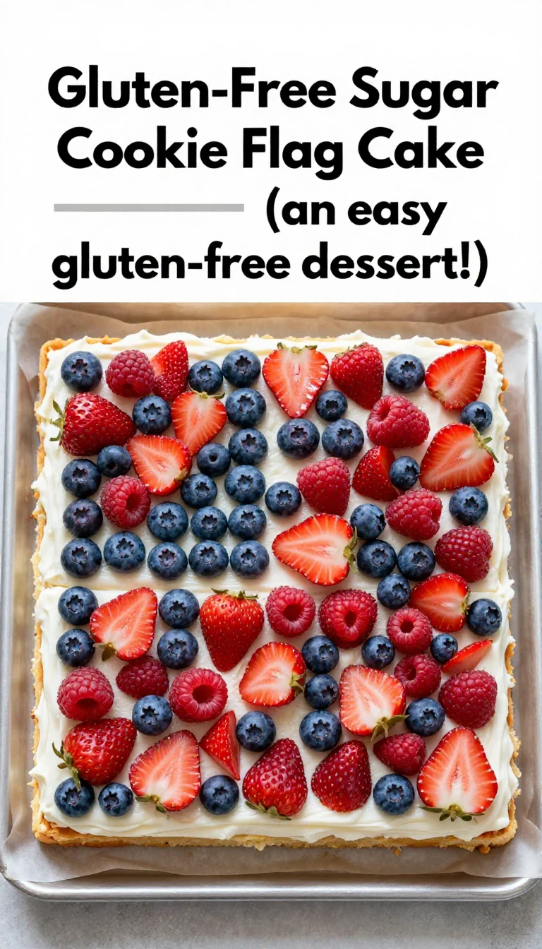 A beautifully decorated sugar cookie flag cake with red, white, and blue frosting