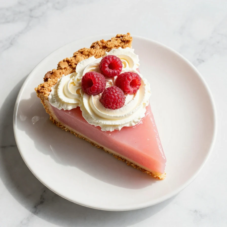 A delicious 3 ingredient Jello Cool Whip Pie with a vibrant colored filling and a graham cracker crust.
