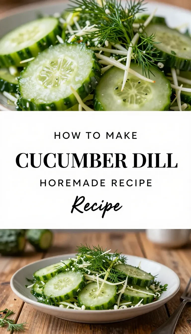 A refreshing cucumber dill salad served in a white bowl.