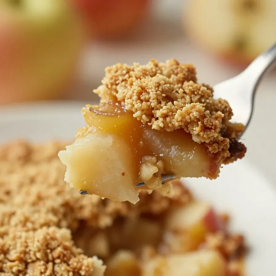 A bowl of healthy apple crumble served with fresh fruits and oats.
