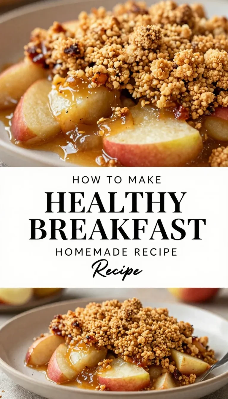 A bowl of healthy apple crumble served with fresh fruits and oats.