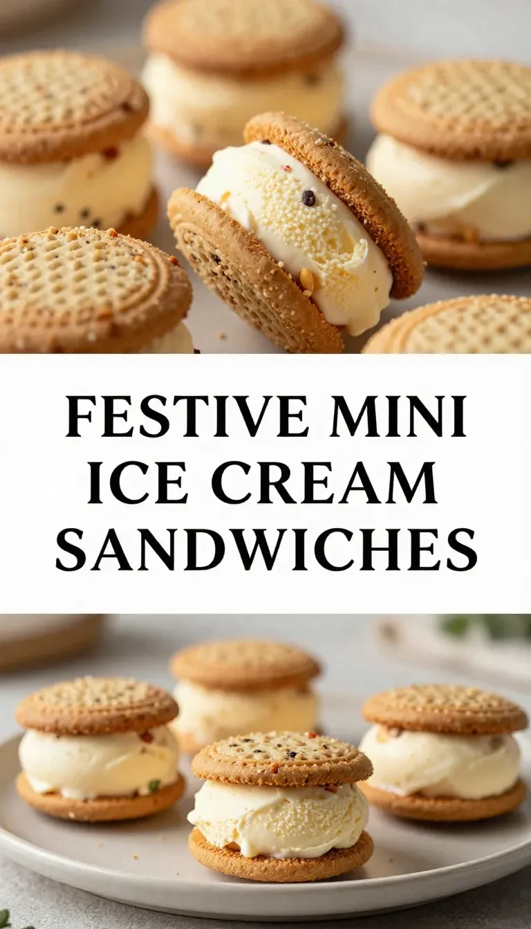 A plate of mini ice cream sandwiches decorated with red, white, and blue sprinkles for a patriotic celebration.