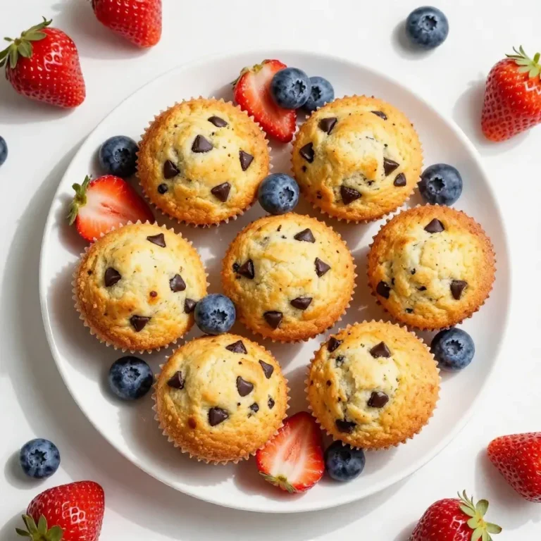 A plate of pancake mini muffins with golden-brown tops, arranged neatly on a wooden table.