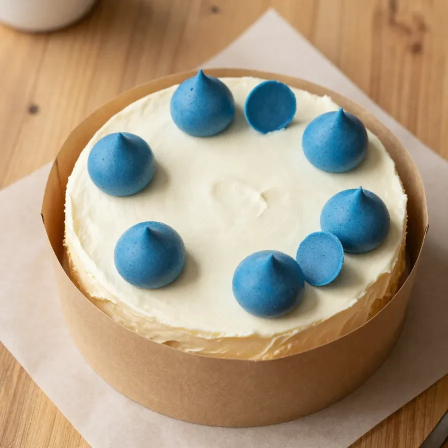 A handmade Father's Day bento cake with a thank you note, featuring a simple Korean cake design.