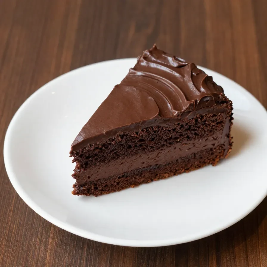 A freshly baked Father's Day cake decorated with chocolate frosting and sprinkles on a wooden table.