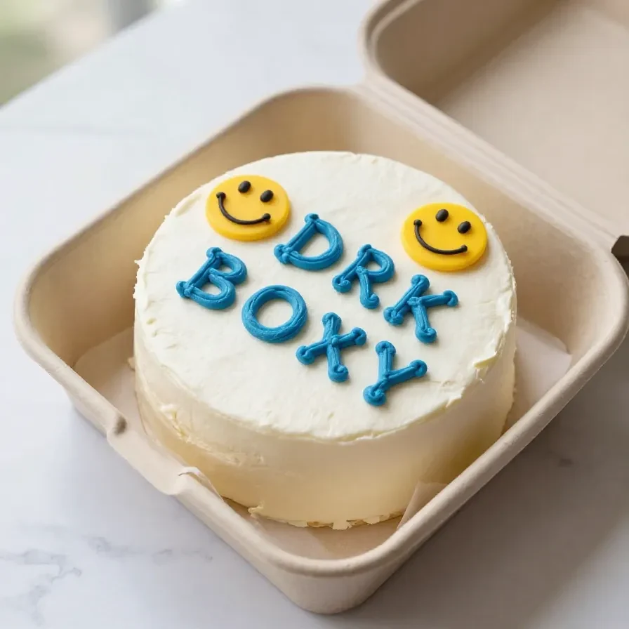 A beautifully crafted Father's Day bento cake with 'Best Dad Ever' written on top.